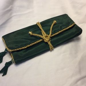 Oscar de la Renta Vintage jewelry wrap pouch